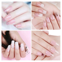Load image into Gallery viewer, 5/2PCS Poly Extention Gel Set Nail Art French Nail Art Clear Camouflage Color Nail Tip Form Crystal UV Gel Slice Brush Nail Gel
