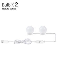 Load image into Gallery viewer, 5V Led Makeup Mirror Light Bulb  Makeup Vanity Lights USB Wall Lamp 2/6/10/14pcs Dimmable Dressing Table Mirror Lamp
