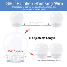 Load image into Gallery viewer, 5V Led Makeup Mirror Light Bulb  Makeup Vanity Lights USB Wall Lamp 2/6/10/14pcs Dimmable Dressing Table Mirror Lamp

