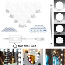 Load image into Gallery viewer, 5V Led Makeup Mirror Light Bulb  Makeup Vanity Lights USB Wall Lamp 2/6/10/14pcs Dimmable Dressing Table Mirror Lamp
