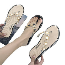 Load image into Gallery viewer, Women's Summer Slippers Outdoor Slippers Flip-Flops Rhinestone Fashion Ins Slippers
