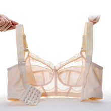 Load image into Gallery viewer, Wireless Bras for Women Embroidery Sexy Lingeire Minimizer Ultra Thin Underwear B C D E Cup
