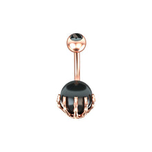 Load image into Gallery viewer, New Paw Semi Precious Stone Belly Bar Navel Ring Body Piercing Non Dangle
