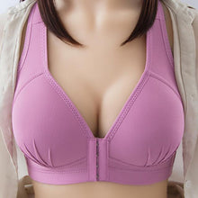 Load image into Gallery viewer, Bra Front Closure Solid Color Plus Size Sexy Push Up Brassiere Wireless Seamless Invisible Bras Without Bones For Women Tube Top
