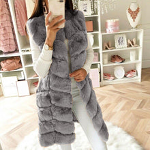 Load image into Gallery viewer, Womens Faux Fur Gilet Vest Sleeveless Waistcoat Body Warmer Jacket Coat Outwear
