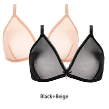 Load image into Gallery viewer, Varsbaby Women Sexy 2Pcs  See-Through Plus Size Sexy Lingerie Bra
