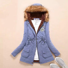 Load image into Gallery viewer, Winter Coat Women Jacket Thick Warm Hooded Parka Cotton Padded Coat Slim Fur Coats Female Jackets
