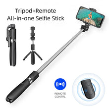 Load image into Gallery viewer, Tripod Selfie Stick Adjustable Rotating Wireless Bluetooth Remote Control Tripod Stand for Photo Tak
