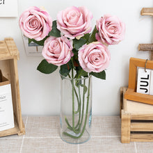 Load image into Gallery viewer, 5pcs Beautiful Silk Artificial Rose Flowers Wedding Home Table Decor Long Bouquet Arrange Fake Plants Valentine's Day Presents

