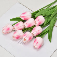 Load image into Gallery viewer, 5pcs Tulip PU Artificial Flower Real Touch Bouquet Fake Flowers For Wedding Decoration Spring Party DIY Home Garden Supplies

