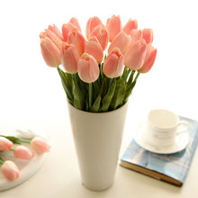 Load image into Gallery viewer, 5pcs Tulip PU Artificial Flower Real Touch Bouquet Fake Flowers For Wedding Decoration Spring Party DIY Home Garden Supplies
