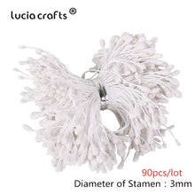 Load image into Gallery viewer, 6/10/12/70/90/144pcs White Hybrid Flower Cherry Stamen Berries Bundle DIY Cake Christmas Wedding Gifts Box Wreaths Decor D0604
