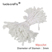 Load image into Gallery viewer, 6/10/12/70/90/144pcs White Hybrid Flower Cherry Stamen Berries Bundle DIY Cake Christmas Wedding Gifts Box Wreaths Decor D0604
