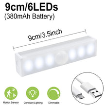 Load image into Gallery viewer, Motion Sensor Night Light Dimmable Closet Lights LED Under Cabinet Light for Cupboard Wardrobe Stairs Kitchen
