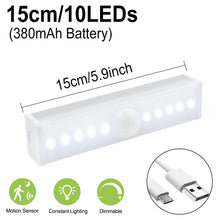 Load image into Gallery viewer, Motion Sensor Night Light Dimmable Closet Lights LED Under Cabinet Light for Cupboard Wardrobe Stairs Kitchen
