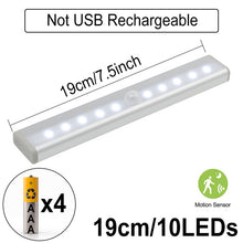 Load image into Gallery viewer, Motion Sensor Night Light Dimmable Closet Lights LED Under Cabinet Light for Cupboard Wardrobe Stairs Kitchen

