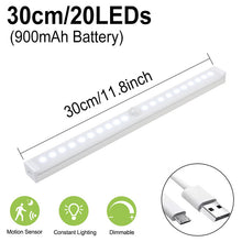 Load image into Gallery viewer, Motion Sensor Night Light Dimmable Closet Lights LED Under Cabinet Light for Cupboard Wardrobe Stairs Kitchen
