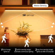 Load image into Gallery viewer, Motion Sensor Night Light Dimmable Closet Lights LED Under Cabinet Light for Cupboard Wardrobe Stairs Kitchen
