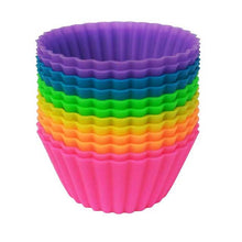 Load image into Gallery viewer, 6/12Pcs Silicone Cupcake Mold Bakeware Cupcake Liner Reusable Muffin Baking Nonstick Moulds Kitchen Baking Accessories Random
