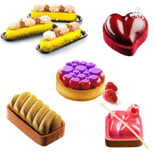 Load image into Gallery viewer, 6pcs/set Tarte Ring Perforated Plastic Cutting Rings Non-stick Tart Mold  Mousse Circle Cutter DIY Bakeware Kit
