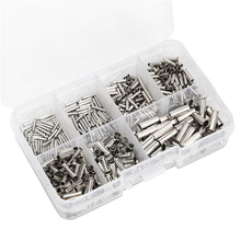 Load image into Gallery viewer, 600Pcs 0.5mm2-6mm2 22-10 AWG Non-Insulated Wire Connector Ferrules Electrical Cable Terminal Copper Bare Tinned
