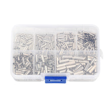 Load image into Gallery viewer, 600Pcs 0.5mm2-6mm2 22-10 AWG Non-Insulated Wire Connector Ferrules Electrical Cable Terminal Copper Bare Tinned
