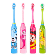 Load image into Gallery viewer, Children Electric Toothbrush Soft Hair Ultrasonic Waterproof Oral Care Tooth-brush Double-sided Belt Replacement Head
