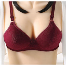 Load image into Gallery viewer, Women Gathered Bra Cotton Soft And Comfortable Thin Mold Cup Women's Breast Bras Underwear
