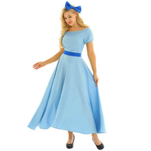 Load image into Gallery viewer, Adult Womens Short Puff Sleeve Princess Fancy Party Maxi Dress Halloween Dressing Up Cosplay Costume
