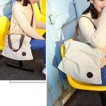 Load image into Gallery viewer, Shoulder Bag Women Corduroy Canvas Tote Foldable Reusable sDhopping Bags Beach Bag CODE
