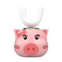 Load image into Gallery viewer, [KO] Children Soft Electric  U-shaped Toothbrush Waterproof Electric Toothbrush
