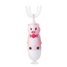 Load image into Gallery viewer, Kids U-Shaped Electric Toothbrush, Automatic Toothbrush, 360 Toothbrush Teeth Brush Ultrasonic Automatic Toothbrush U-Type Cartoon Modeling Toothbrush
