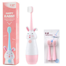Load image into Gallery viewer, Children Smart Sonic Electric Bunny Toothbrush 3 Soft Bristles 31000 Stroke IPX7 Waterproof Function (Suitable For Over 3 Years Old)
