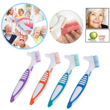 Load image into Gallery viewer, Mimimama 1Pc Denture Teeth Brush Easy Grip Handle Double Sided Toothbrushes
