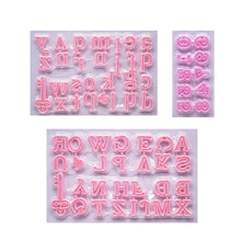 Load image into Gallery viewer, 66 pcs/Set Number Capital Letter Cookie Cake Cutter Mold Fondant Cake Decoration Tools
