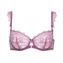 Load image into Gallery viewer, Underwear Varsbaby Sexy Unlined Balconette Demi-Cup Underwire Lace Bra
