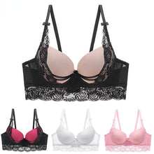 Load image into Gallery viewer, Women Sexy Lace Underwear Push Up Bras Plus Size B C Cup Brassiere Female Bralette Sutian Feminino Ropa Mujer
