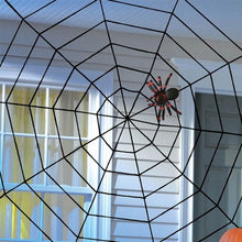Load image into Gallery viewer, 1.5m Stretchy Spider Web Halloween Cobweb Terror Party Decoration Haunted Handing Room House Halloween Decoration for Home Yard
