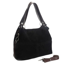 Load image into Gallery viewer, Women's Soft Corduroy Genuine Leather Bag Handbag Shoulder Bags
