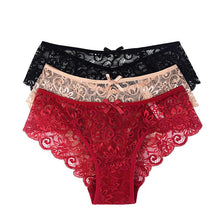 Load image into Gallery viewer, 3 Pcs/Lot Women Sexy Lace Panties Sexy Briefs S To XL Underewear
