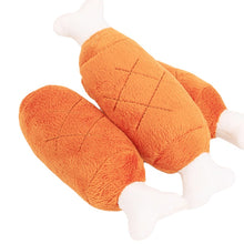 Load image into Gallery viewer, Tao Pet Supplies Toy Plush Sound Double Bones Pet Chicken Leg Dog Toy
