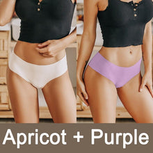 Load image into Gallery viewer, 2PCS/Set Seamless Panties Women Sexy Underwear V Desgin Waist Briefs Plus Size Brazillian Pantys Female Lingerie Underpants
