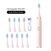 Load image into Gallery viewer, Sonic Vibrative Smart Electric Toothbrushes IPX7 Waterproof for Adults Smart Timer Rechargeable Whitening Toothbrush
