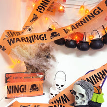 Load image into Gallery viewer, 6Mx8CM Halloween Warning Tape Signs Halloween Props Danger Warning Line New Isolation Belt Sign Party Outdoor Garden Decor

