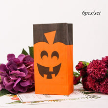 Load image into Gallery viewer, 6PCS Halloween Paper Candy Box Gift Bags Colorful Cat Pumpkin Bat Cookie Candy Boxes Happy Halloween Party Kid Gifts Supplies
