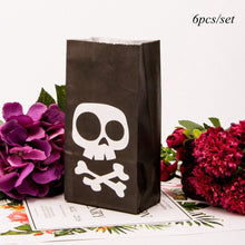 Load image into Gallery viewer, 6PCS Halloween Paper Candy Box Gift Bags Colorful Cat Pumpkin Bat Cookie Candy Boxes Happy Halloween Party Kid Gifts Supplies

