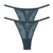 Load image into Gallery viewer, 2PCS/Set Sexy Mesh G-String Women's Panties Transparent Underwear Women Seamless Female Underpants Intimates Lingerie S-XL
