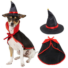 Load image into Gallery viewer, Halloween Pet Costumes Dog Cosplay Dog Cloak with Hat Cosplay Clothes Costume Decoration for Kitten Puppy Small
