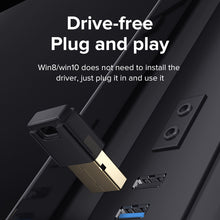 Load image into Gallery viewer, USB Bluetooth 5.0 Transmitter Receiver Adapter Dongle Aptx for Wireless Headphone PC Computer Speaker Mouse Music CRS Audio
