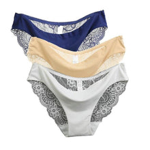 Load image into Gallery viewer, Women Lace Panties Seamless Cotton Panty Hollow Briefs Underwear 3pcs/lot
